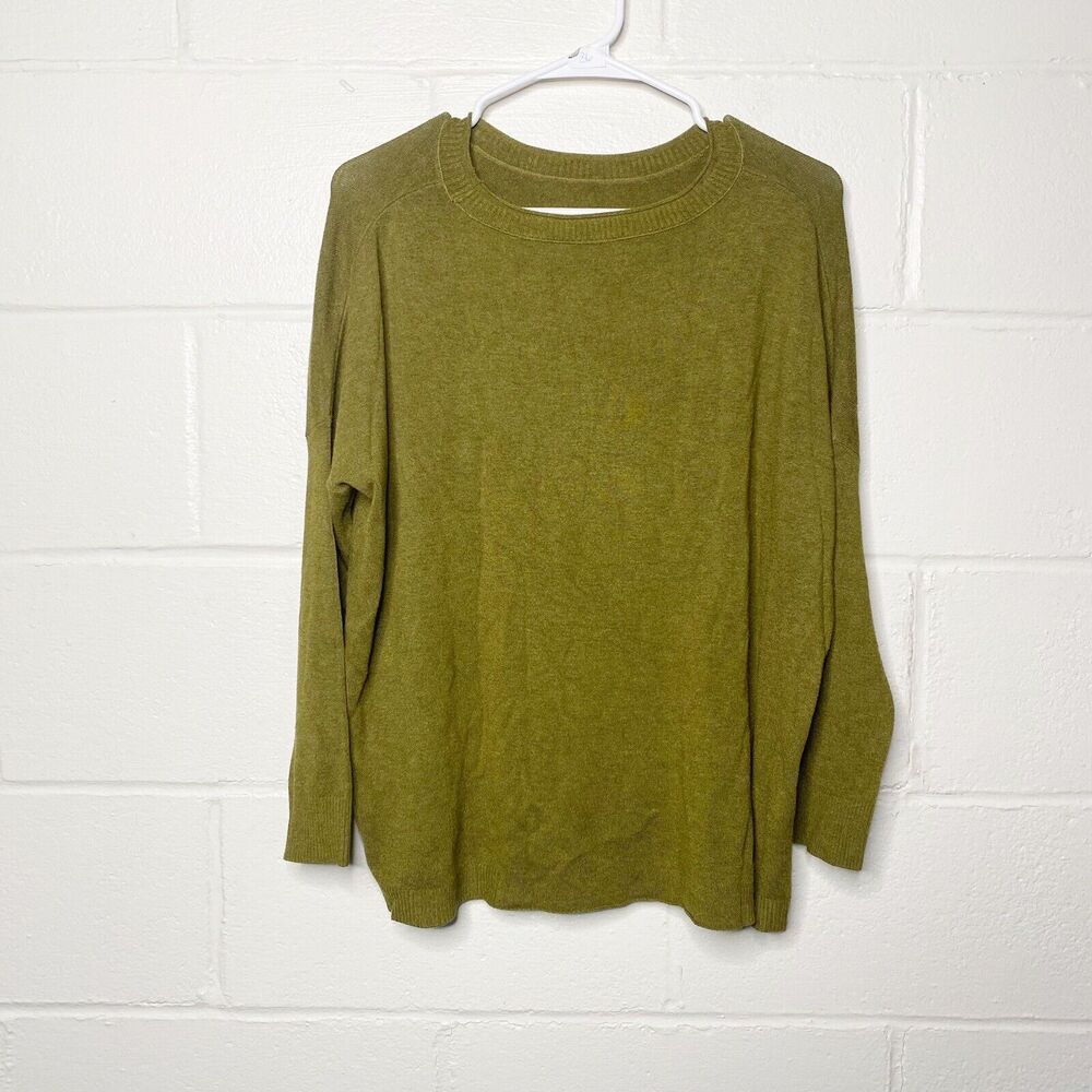 Eileen Fisher Block Boxy Sweater Top SZ ? Small Super Soft Viscose Nylon Stretch